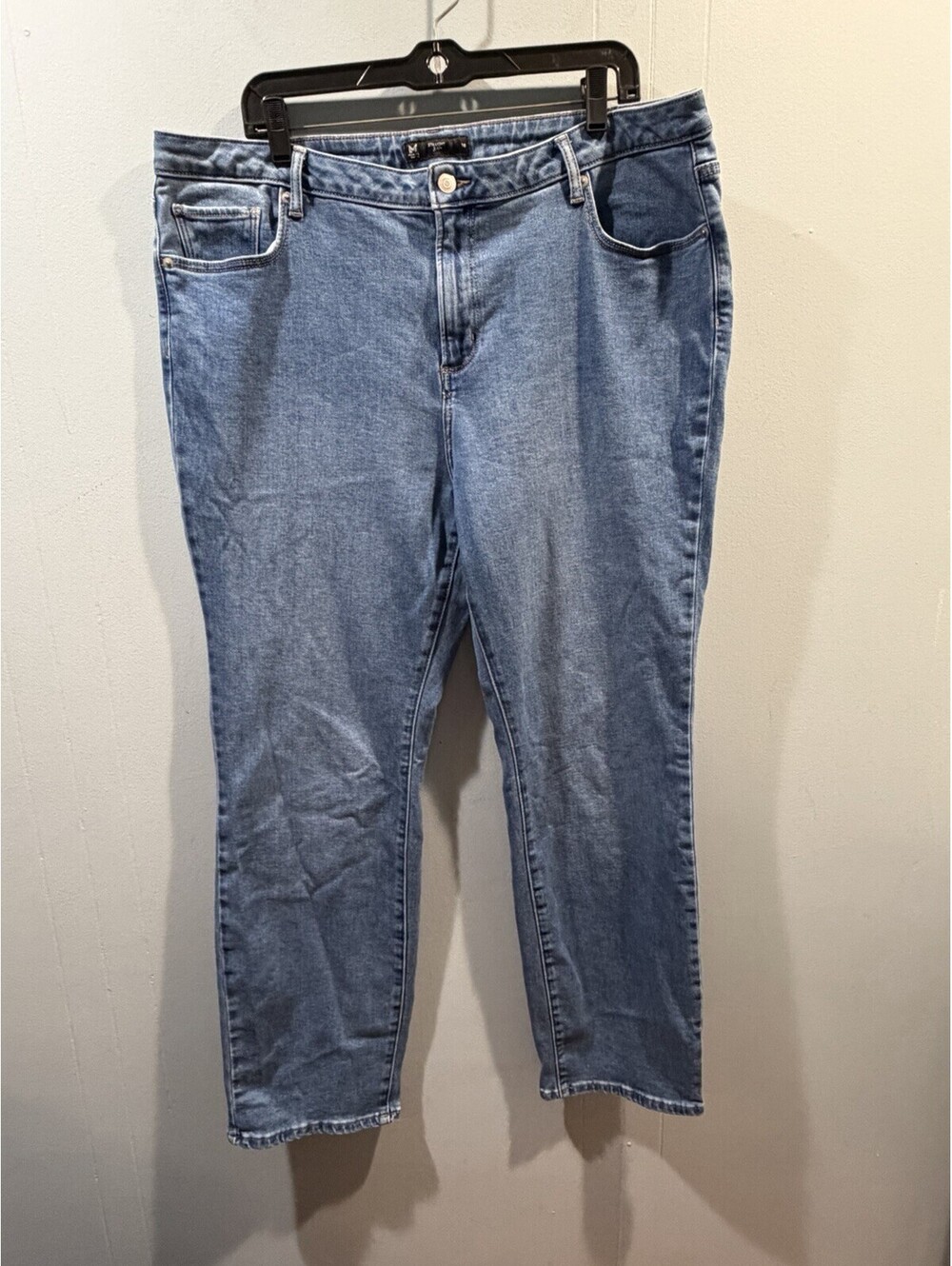 Womens Members Mark Straight Jeans Size 18 Blue